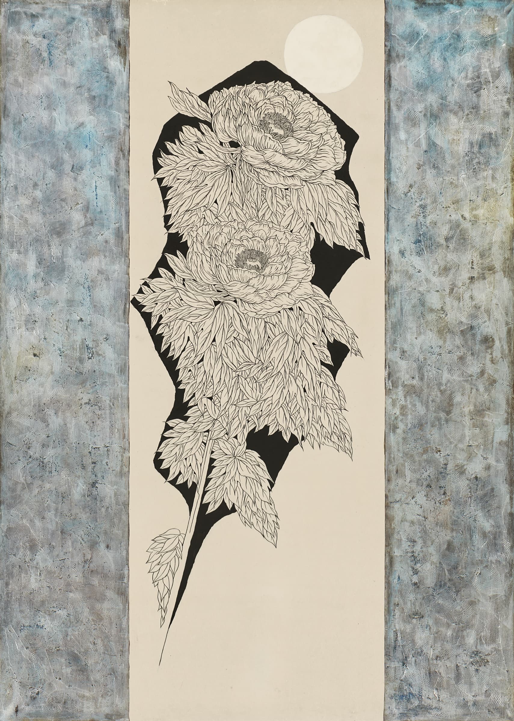 加藤弘光《澂》2011年 紙本墨画金銀彩着色 227.3 × 162.1 cm