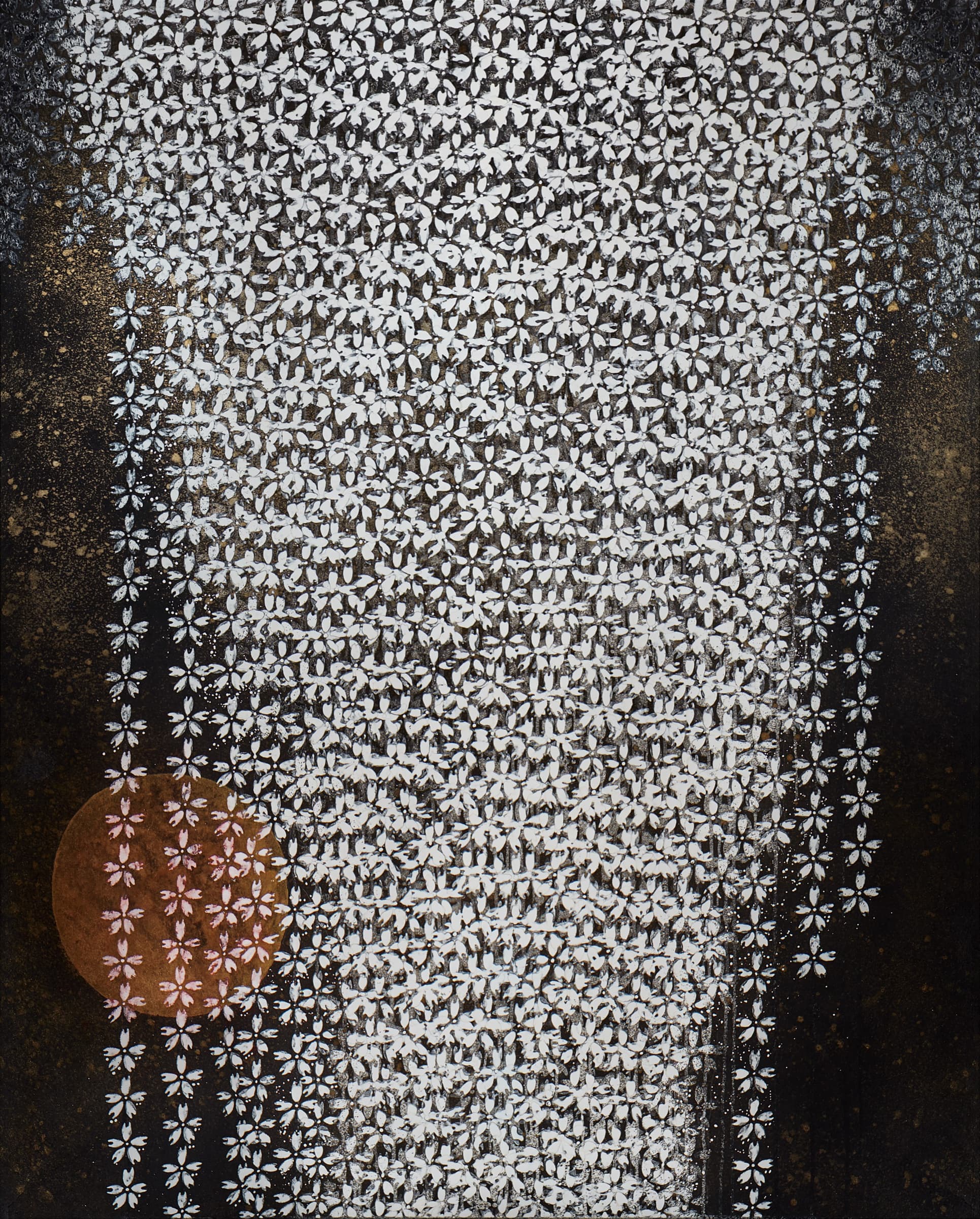加藤弘光《醍醐の桜》2015年 紙本墨画金彩着色 162 × 130.3 cm