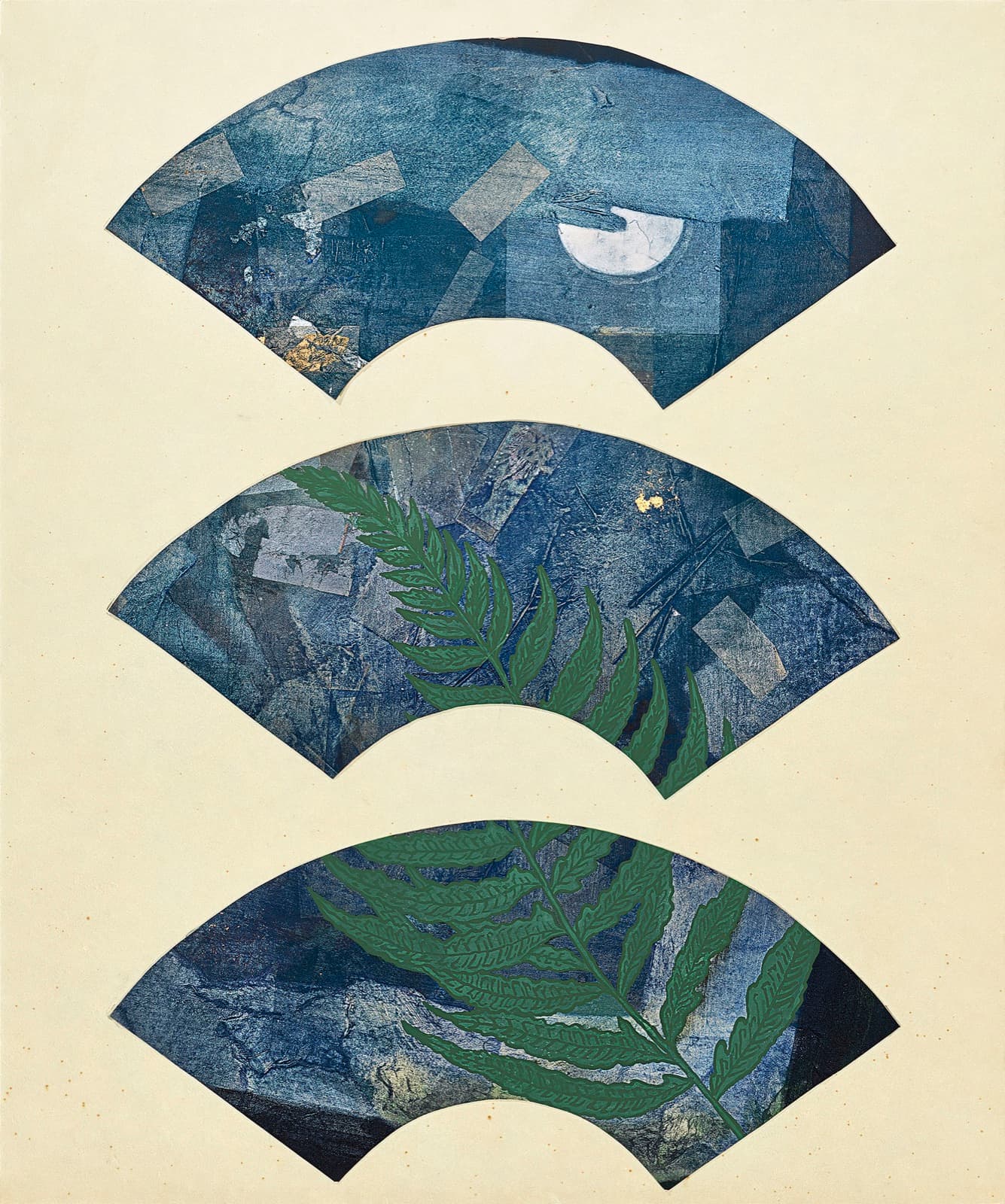 加藤弘光《静》紙本墨画金銀彩着色 72.5 × 60.5 cm