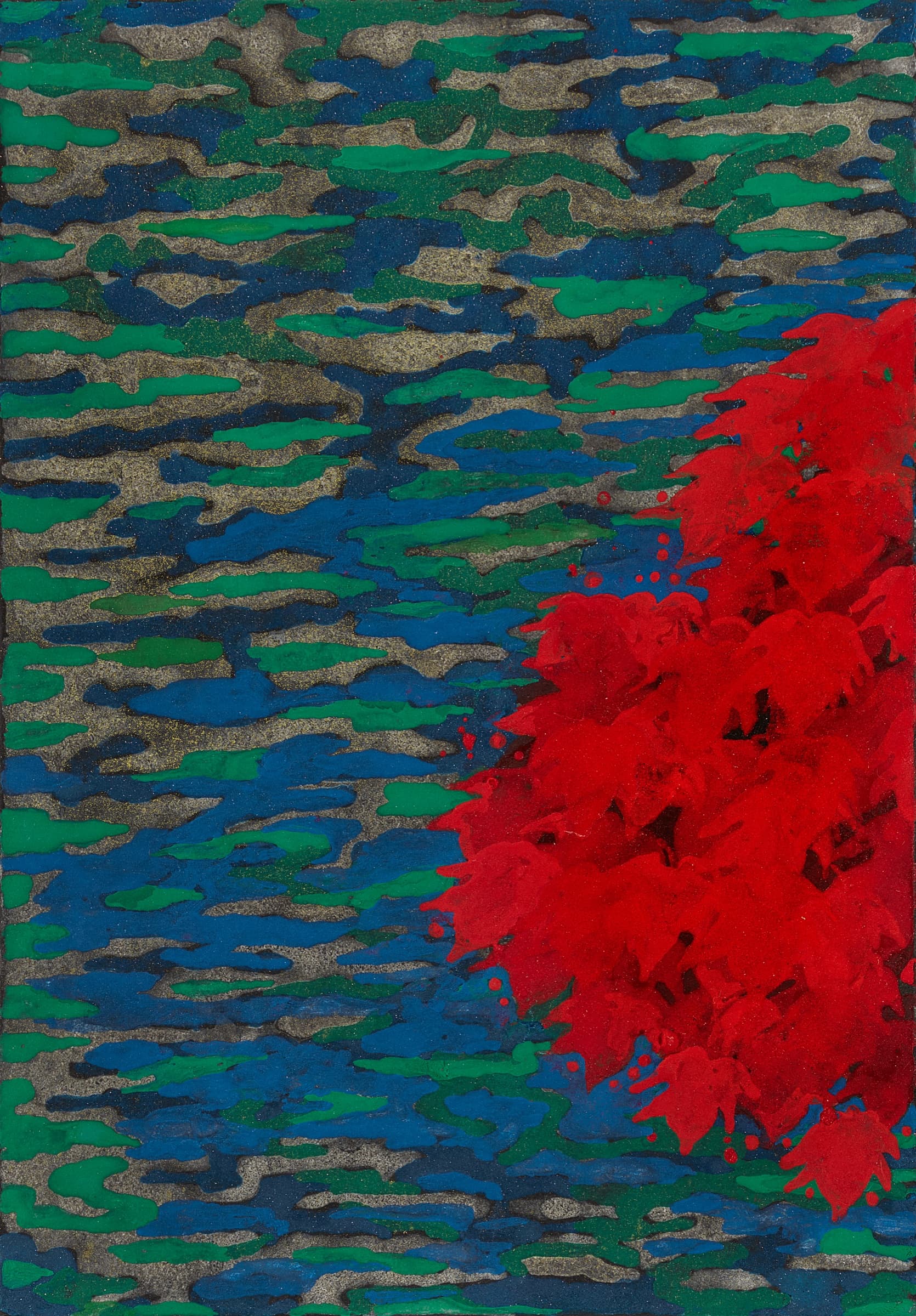 加藤弘光《Autumn Colors》2016年 紙本墨画金彩着色 22.7 × 15.8 cm