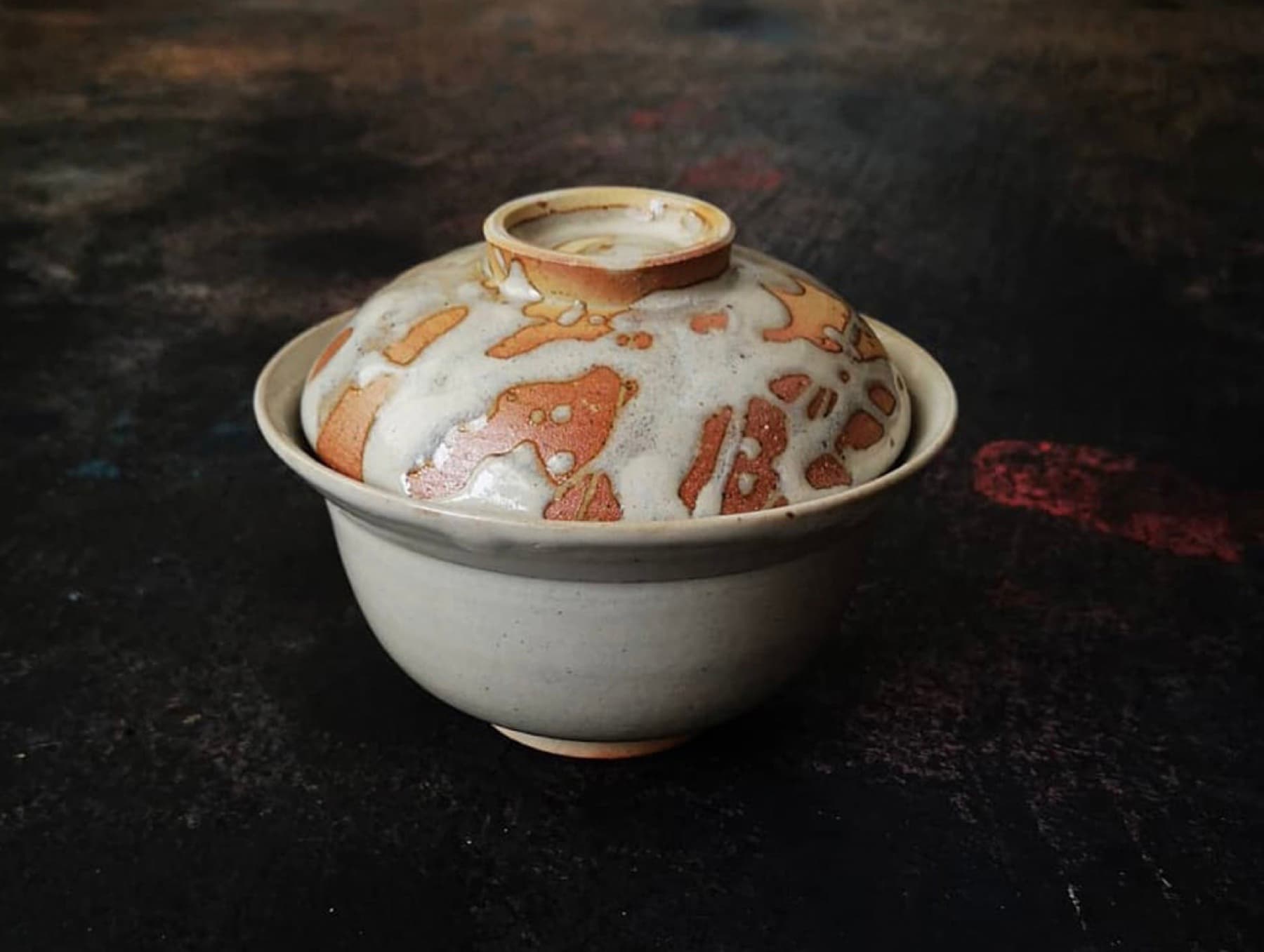 釋永 陽《蓋物》越中瀬戸焼