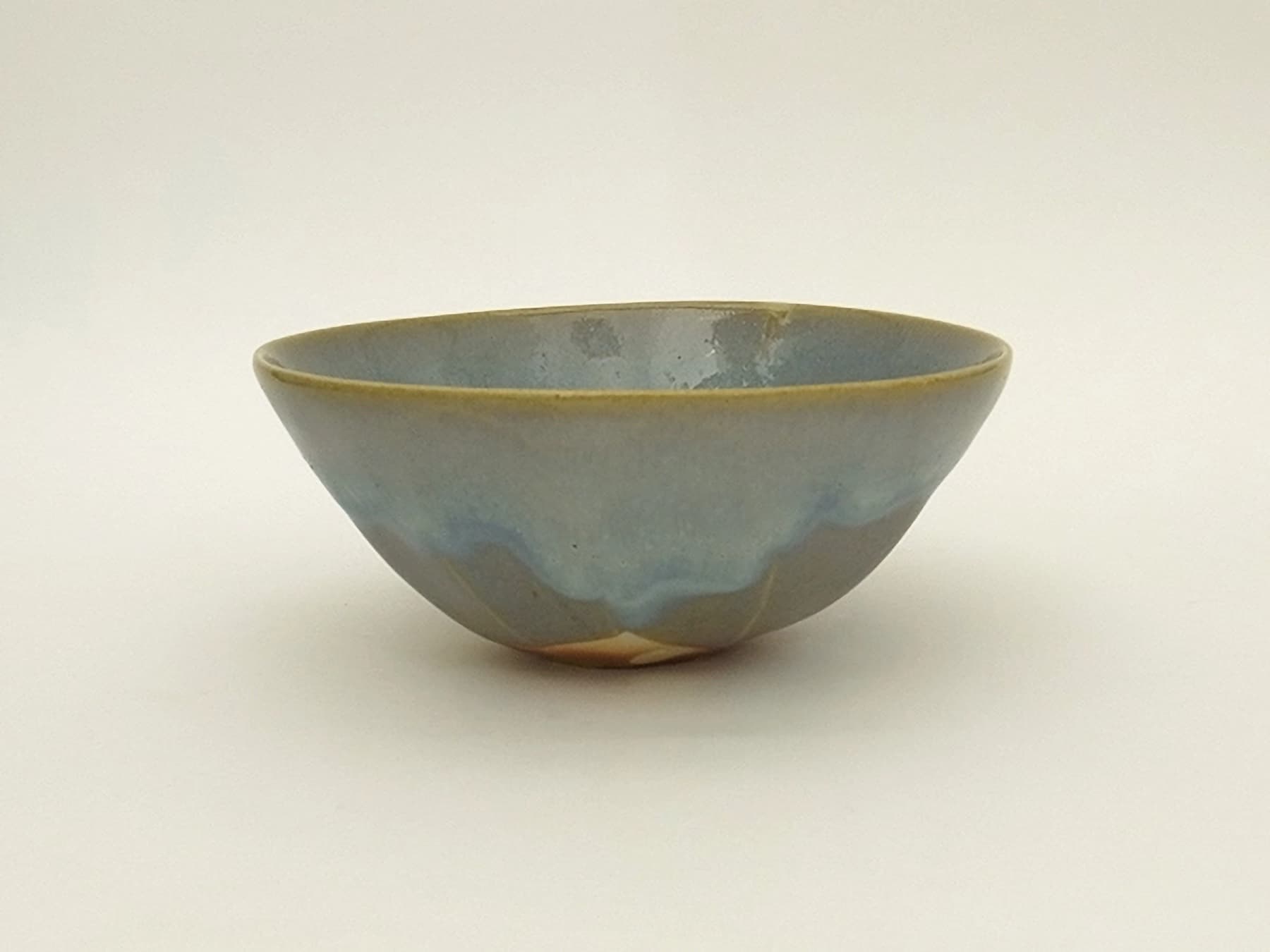 釋永 由紀夫《澱青鎬鉢》越中瀬戸焼 Φ15.6 × H6.5 cm