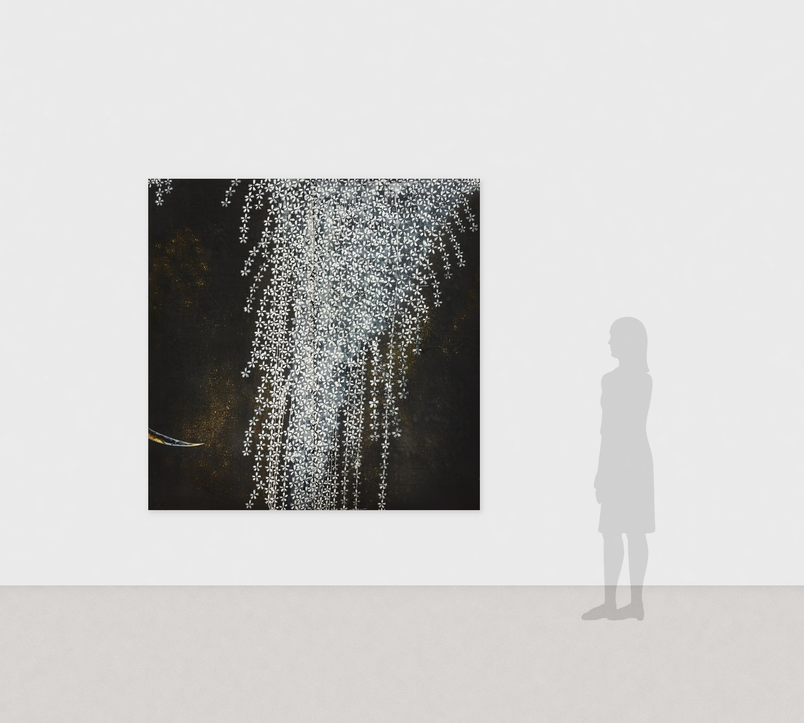 Hiromitsu Kato《Impression Ⅱ》2012 Ink, gold and colors on Japanese paper 180 × 180 cm　Installation view