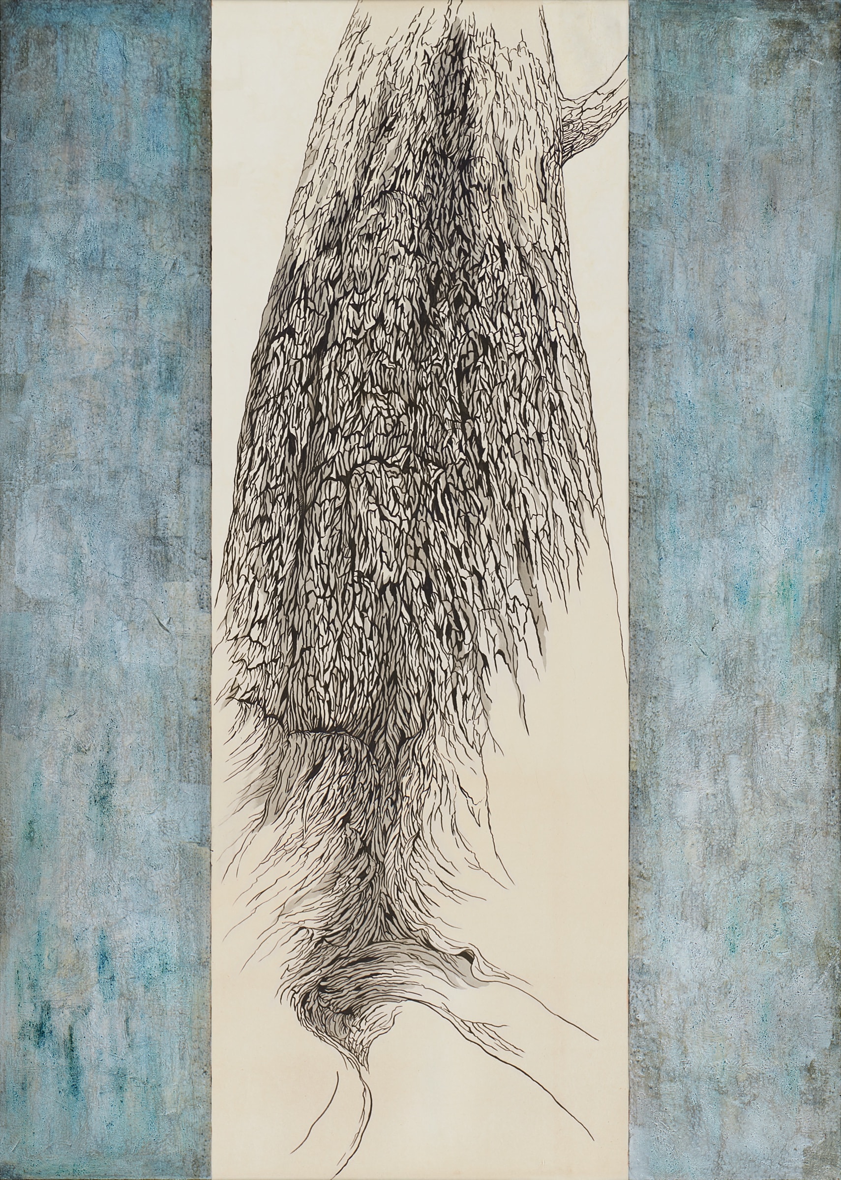 هيروميتسو كاتو《Energy》2007 حبر وألوان على ورق ياباني 227.3 × 162 cm