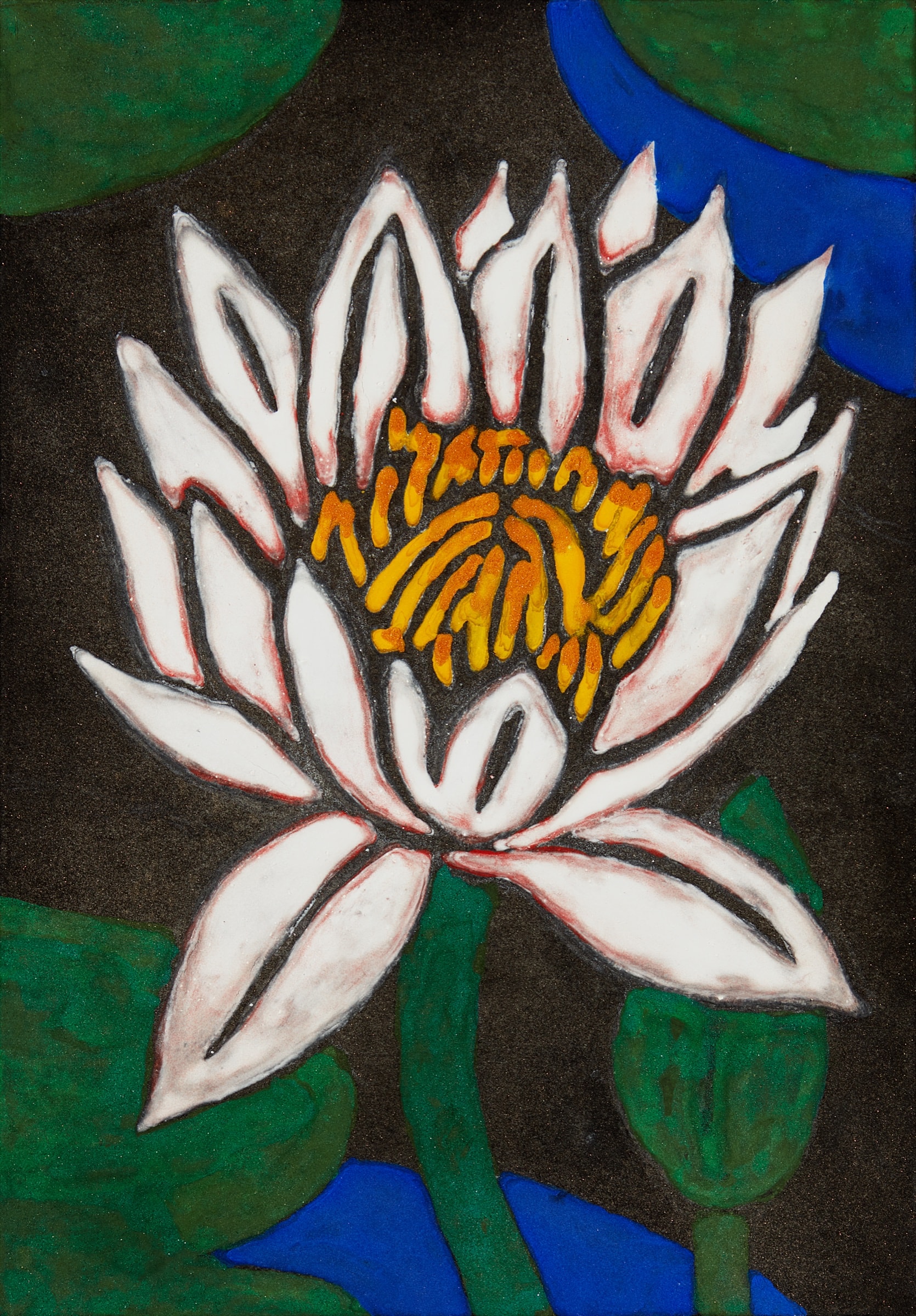Hiromitsu Kato《Seityo》2018 Ink, gold and colors on Japanese paper 22.7 × 15.8 cm