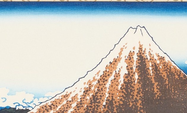 Rainstorm beneath the Summit, detail of the snowy summit