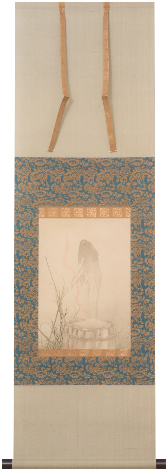 葛飾北斎《幽霊図》紙本墨画着色 24.1 × 34.0 cm